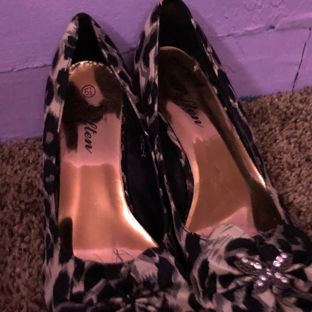 Cheetah print heels